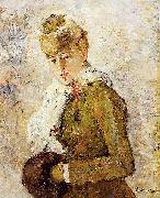 Berthe Morisot Winter aka Woman with a Muff Sweden oil painting artist